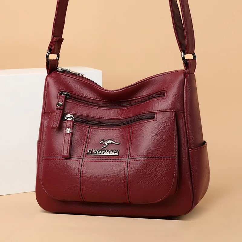 Handbag for Ladies 2025 Women's Crossbody Bag New Multi-layer Mother's Bag Large Capacity Shoulder Messenger Purse Foreign Trade