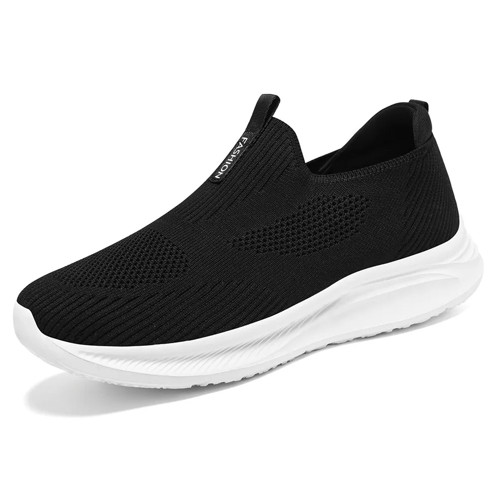 Women's Shoes 2024 Spring New Lightweight, Comfortable, and Fashionable One Step Anti slip Leisure Breathable Walking Shoes