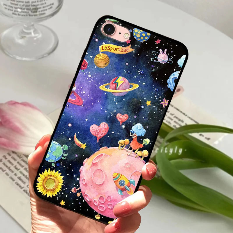 For iPhone 6S 6 Case Silicone Soft Back Phone Cover For iPhone 7 7Plus 6 6S Plus Silicon Cases For iPhone 8 8 Plus Fundas Bumper