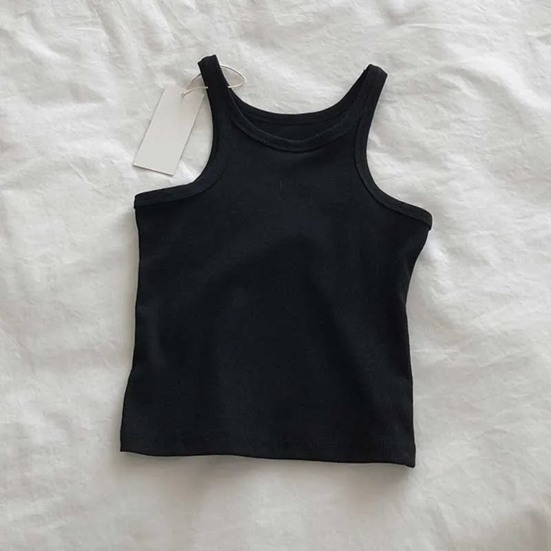 2024 Women Tank Tops Sexy Cropped Top Female Women Summer Camisole Camis Black White Sport Clothes For Women