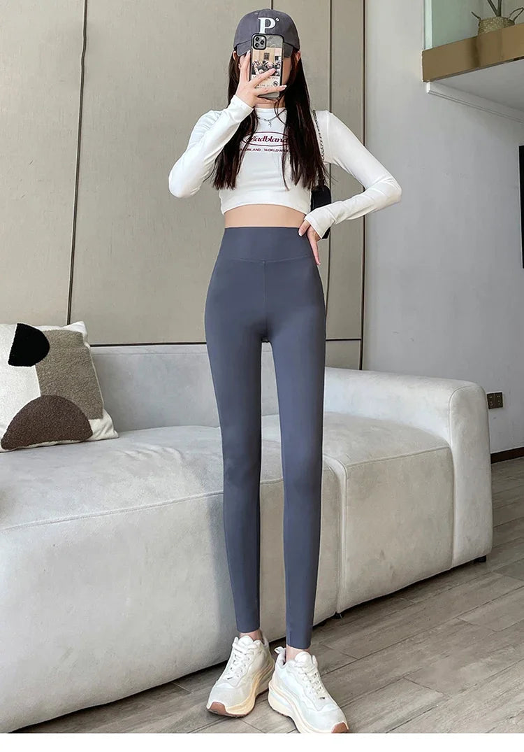 Women's high-waist tight yoga pants spring and autumn abdominal leggings to wear a variety of sports women's pants