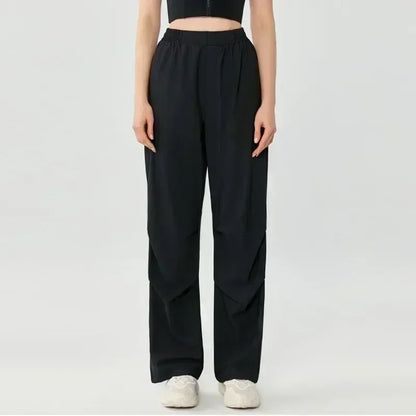 2025 Yoga Pants Women High-waisted Hip-lifting Dance Pants Flared Wide-leg Pants Sports Fitness Pants Summer