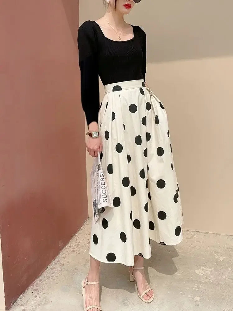 Skirts for Women Chic and Elegant High Waist New In Woman Skirt Clothing Trend 2024 Y2k Vintage A Line Casual Modest Streetwear