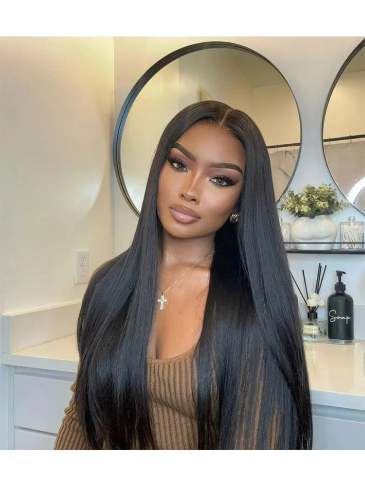 Ali Queen Double Drawn Hair Bundles Straight Human Hair Bundles Virgin Hair Weave For Women Indian 100% Human Hair Extensions