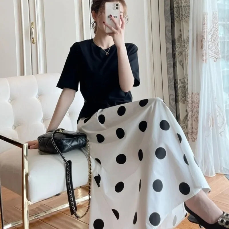 Skirts for Women Chic and Elegant High Waist New In Woman Skirt Clothing Trend 2024 Y2k Vintage A Line Casual Modest Streetwear