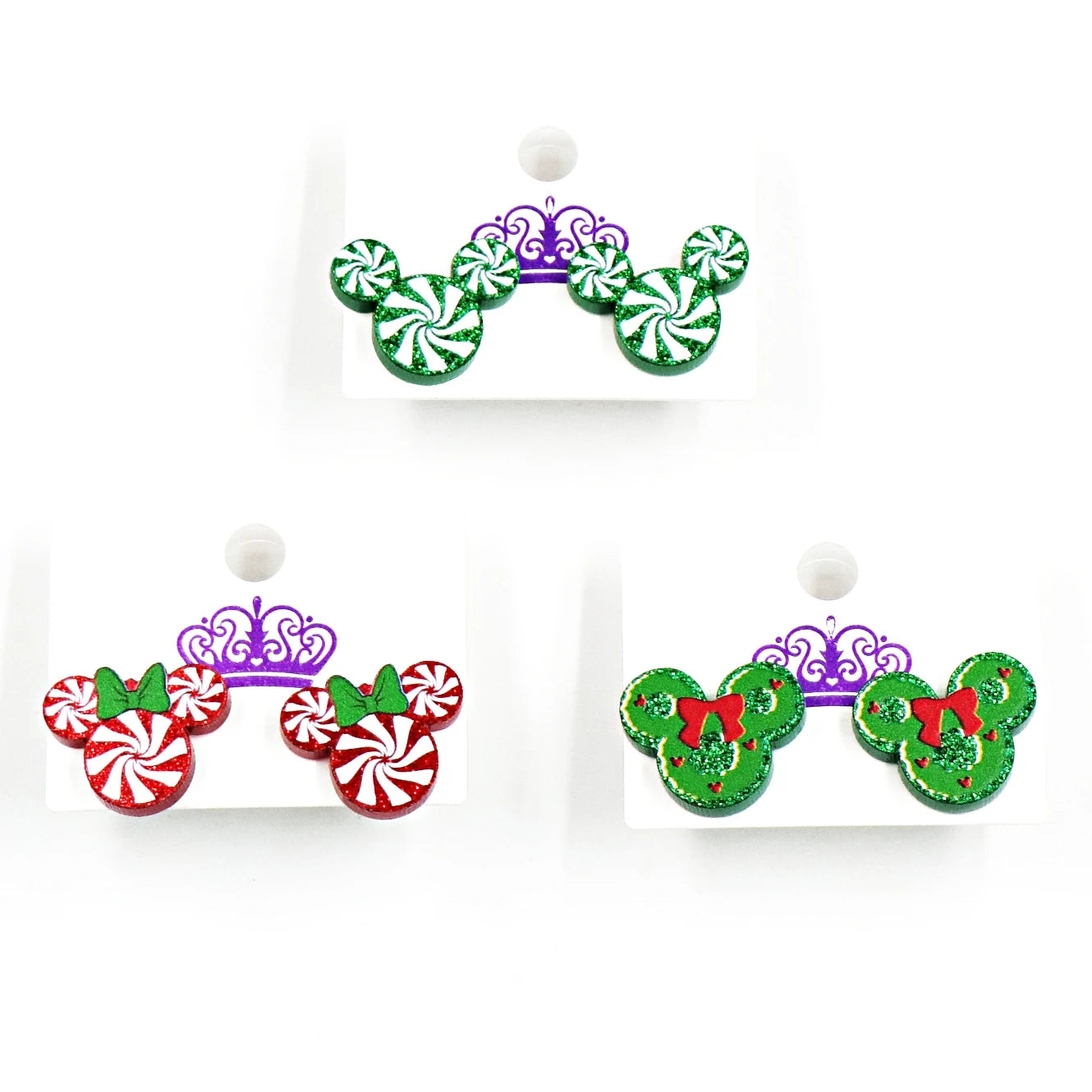 ST065 Acrylic Caterpillar Dangle Earrings Summer Earrings Glitter Acrylic Earrings