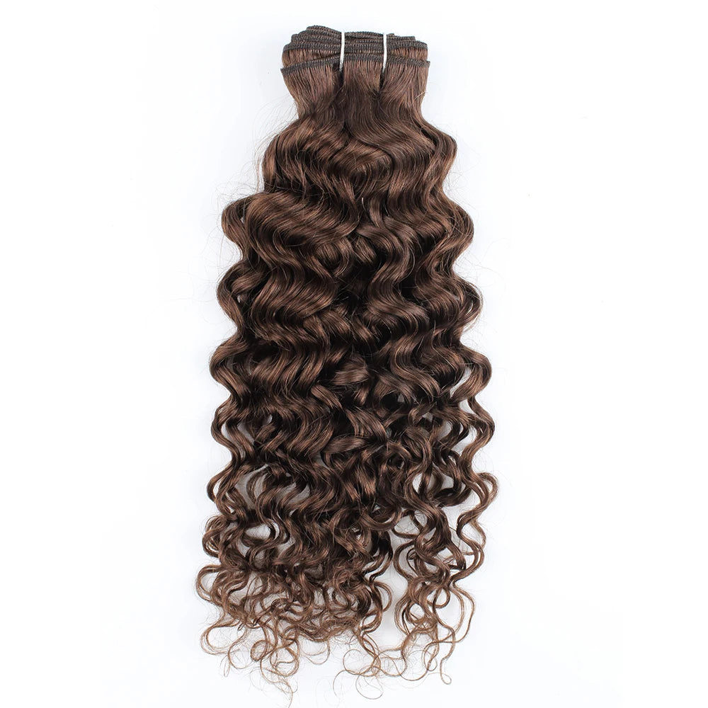 Human Hair Bundles Water Wave#2 #4 Bundles Indian Hair Weave Cruly Bundles Human Hair Extension 10 To 26 Inch