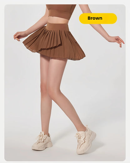 Skirts for women Naked Feel Anti-Bacterial Yoga Skirt Running Tennis Golf Workout Skirt with Built-in Shorts & Ruffle Hem