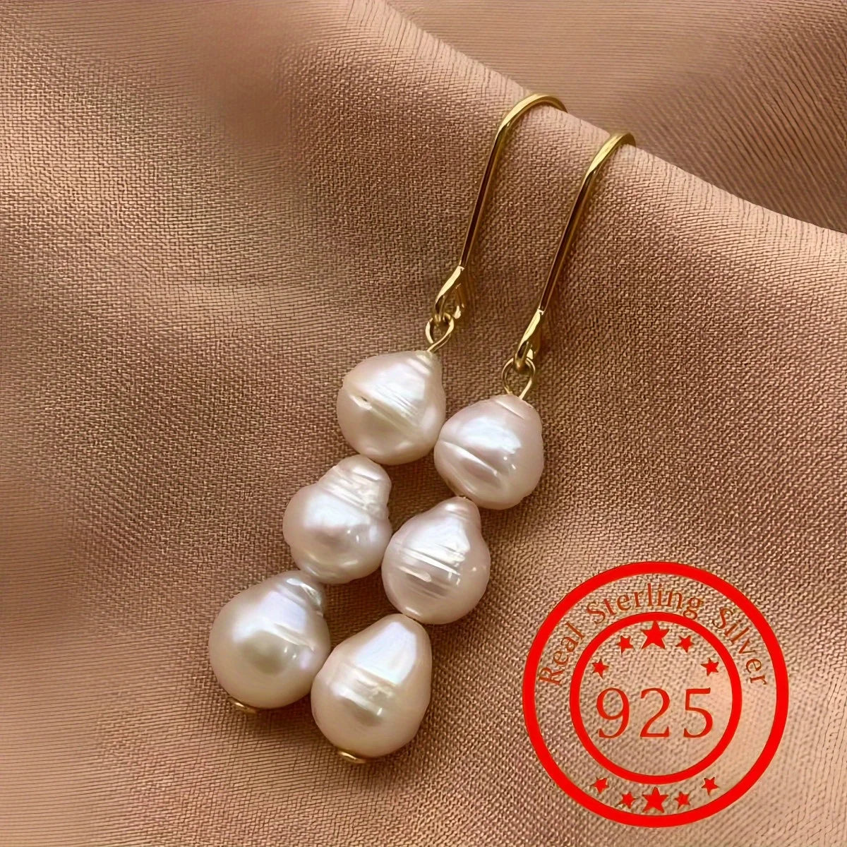 Fashion Wedding Jewelry Earrings, Silver Pearl Earrings, Minimalist Style, Women's Earrings, The First Choice For Giving Gifts