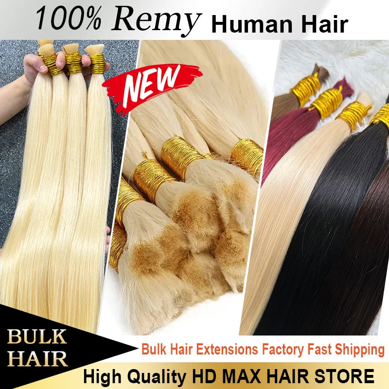 Maxhair No Weft 613 Human Hair Weave Blonde Straight Human Hair 1B 613 Ombre Blonde Vietnamese Straight Hair Bundles Remy