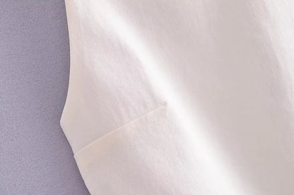 TRAF Women Top 2024 Lace Up Backless Camisole Top Women Cheap clothes Sexy Fashion Tanks & Camis Crop top Women White Black top