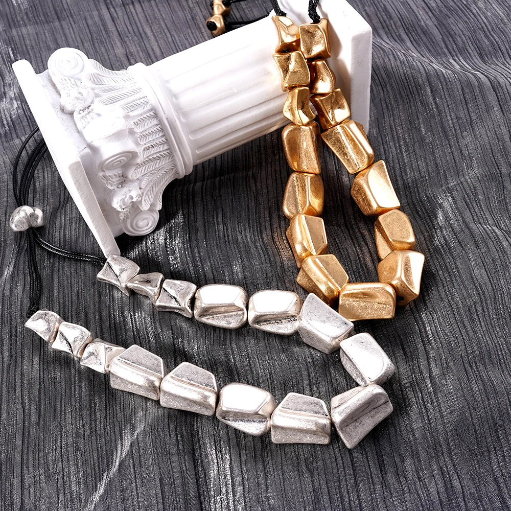 Hip-hop Style Men's And Women's Necklaces 2025 New Concert Runway Accessories With Exaggerated Irregular Collarbone Chains