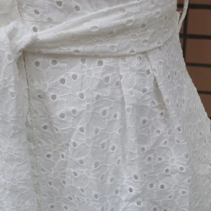 Women White Dress Lace Up Sexy Midi Vestidos Ruffles Sleeveless Bodycon Female Dresses 2022 Buttons Belt Elegant Ladies Clothes