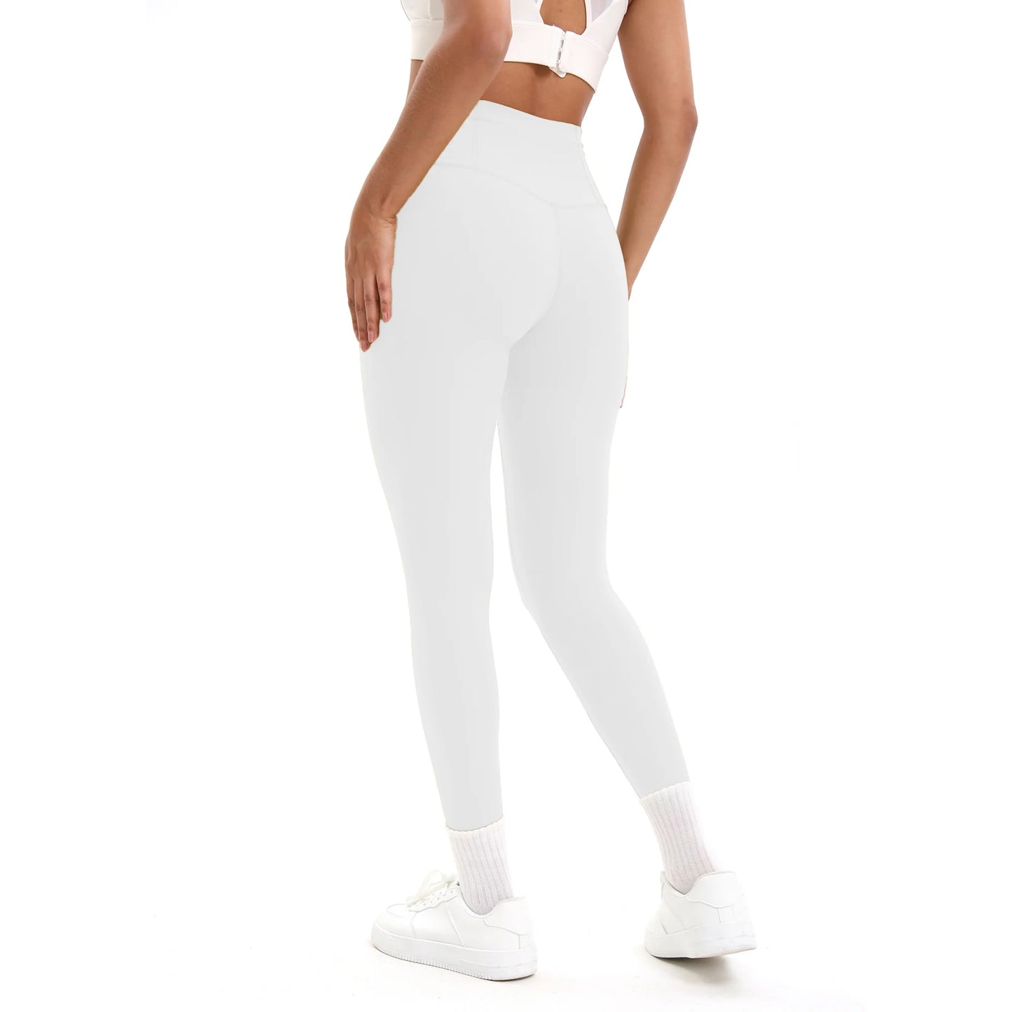 Solid Color Seamless Yoga Pants High Waist Fitness Sport Legging Women Stretchy Gym Workout Tights Running Pants