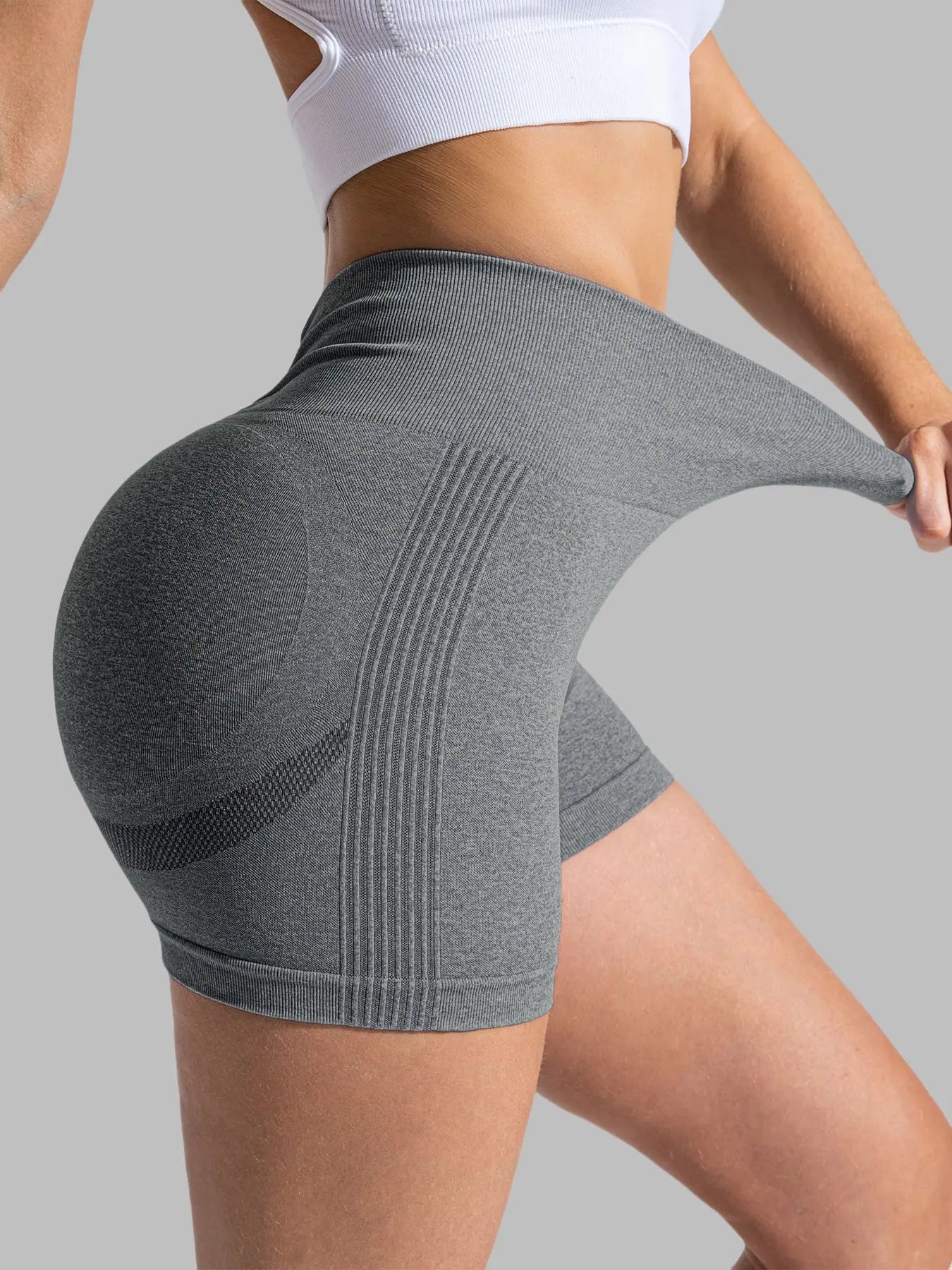 High-Waisted Hip-Lifting Yoga Pants for Women, Running Bare Sensation Breathable Fitness Pants Outer Wear Leggings, Tight Shorts