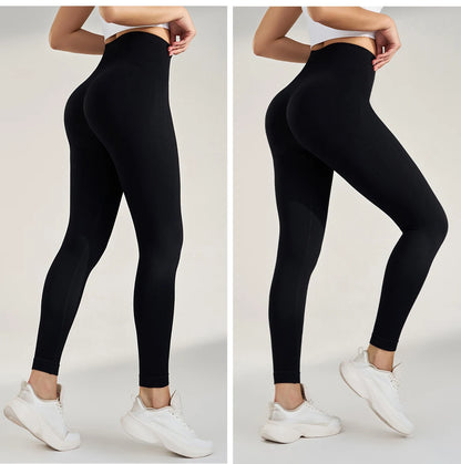 Women's yoga pants no embarrassing line sports fitness leggings tight peach hips high waist naked feeling yoga pants woman