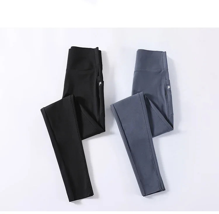 Women's high-waist tight yoga pants spring and autumn abdominal leggings to wear a variety of sports women's pants