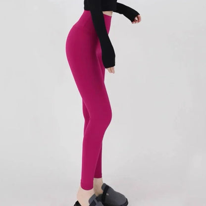 High Waisted Nude Feeling No Embarrassment Line Yoga Pants Women Stretch Firming Lift Hip Sports Fitness Bottom Pants