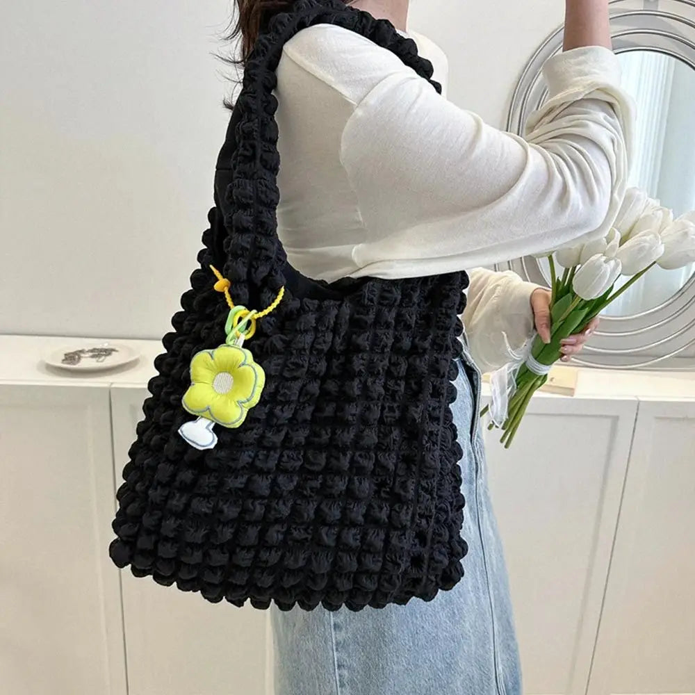 Women Girls Large Capacity Shoulder Bags Female Tote Bags Underarm Bags Causual Shopping Handbags(Pendants not included)