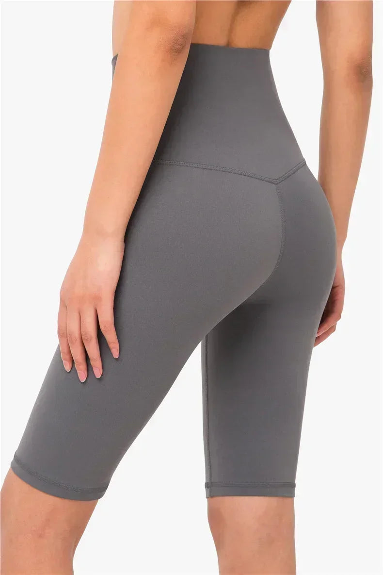 Five Yoga Pants Women Skinny High Waisted Hip Lifting Fitness Yoga Shorts