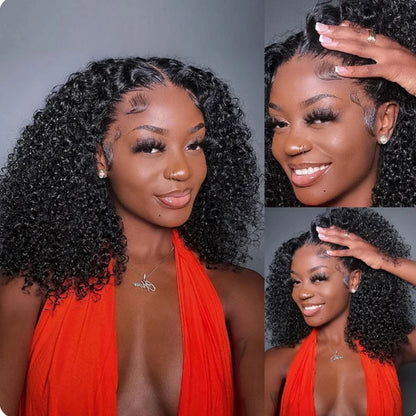 Glueless Wigs Human Hair Wear And Go Kinky Curly Lace Frontal 100% Human Hair Perruque Cheveux Humains OnSale Brazilian Raw Hair