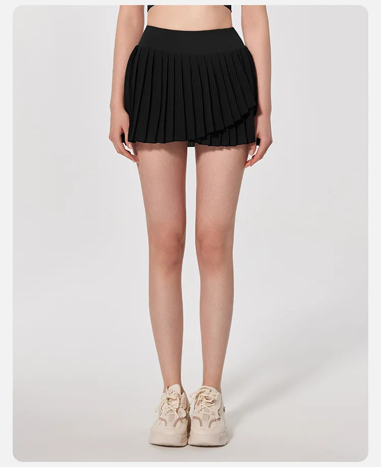 Skirts for women Naked Feel Anti-Bacterial Yoga Skirt Running Tennis Golf Workout Skirt with Built-in Shorts & Ruffle Hem