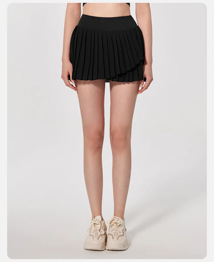 Skirts for women Naked Feel Anti-Bacterial Yoga Skirt Running Tennis Golf Workout Skirt with Built-in Shorts & Ruffle Hem