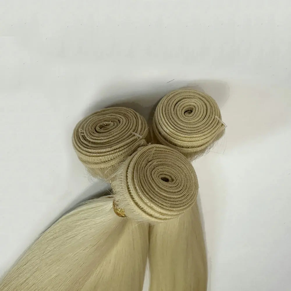 Hair Weave Two Dyed Ombre Color 613/30,Synthetic hair Blend Bundles 30 Inches Silk Straight Hair Extension Yaki Straight 100g