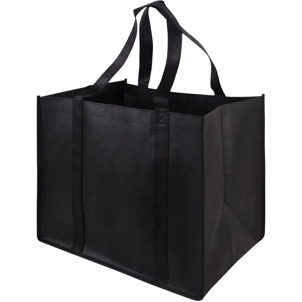 Simple Reusable Shopping Bags For Women Portable Foldable Eco-Friendly Grocery Heavy Duty Handbag Large Capacity Tote Bag