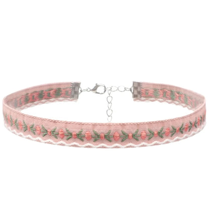 Fashion Lace Necklace for Women Lady Elegant Heart Flower Choker Necklaces Collar Clavicle Chain Wedding Party Jewelry