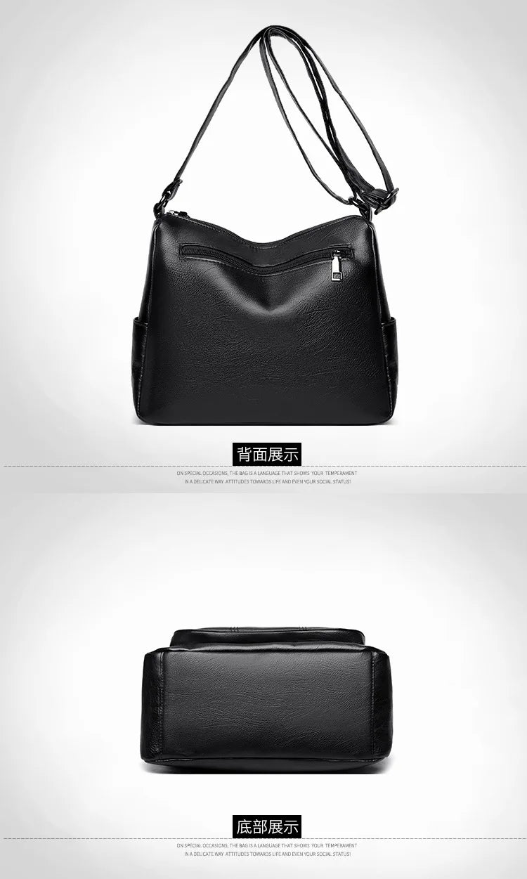 Handbag for Ladies 2025 Women's Crossbody Bag New Multi-layer Mother's Bag Large Capacity Shoulder Messenger Purse Foreign Trade