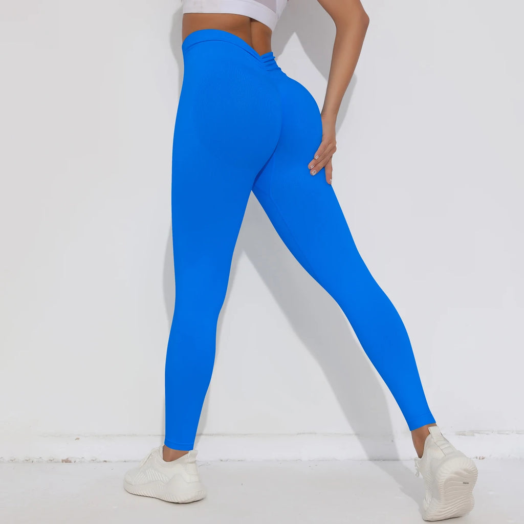 V Butt Yoga Pant Women Fitness Running Pants Tummy Control Slimming Booty Leggings Quick Drying Cycling Workout