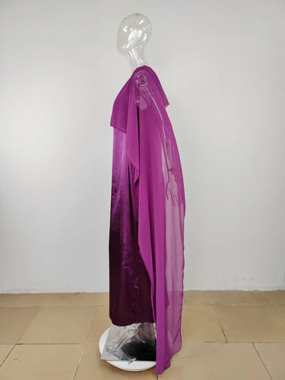 Women Dress Long Dresses Solid Round Neck Full Sleeve Casual Regular Loose Fit Elegant Splice High Waist Vestidos Simple