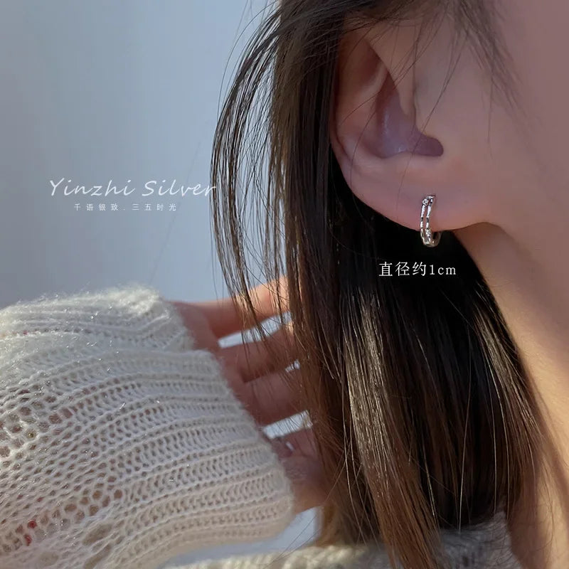 925 Sterling Silver Earrings  Creative Hot Sexy Jewelry For Women Gift Customized Korean Earrings