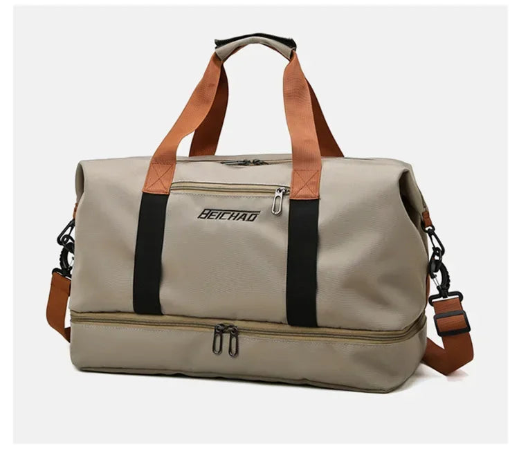 Fashion Travel Bags For Women Large Capacity Men's Sports bag Waterproof Female Messenger Bag Dry And Wet Dropshipping