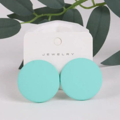 High Quality Exaggerated Acrylic Round Earrings Colorful Dangle Earrings Simple And Versatile Earrings Fashion Earrings