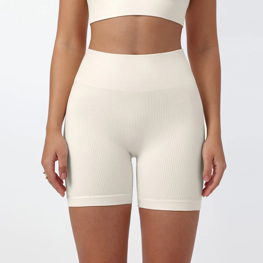 Women's Summer Loose Solid Color Yoga Pants Comfy Workout Pants Slim Female High Elastic Waist Skinny Yoga Running Sporty Shorts