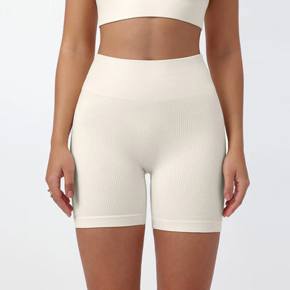 Women's Summer Loose Solid Color Yoga Pants Comfy Workout Pants Slim Female High Elastic Waist Skinny Yoga Running Sporty Shorts