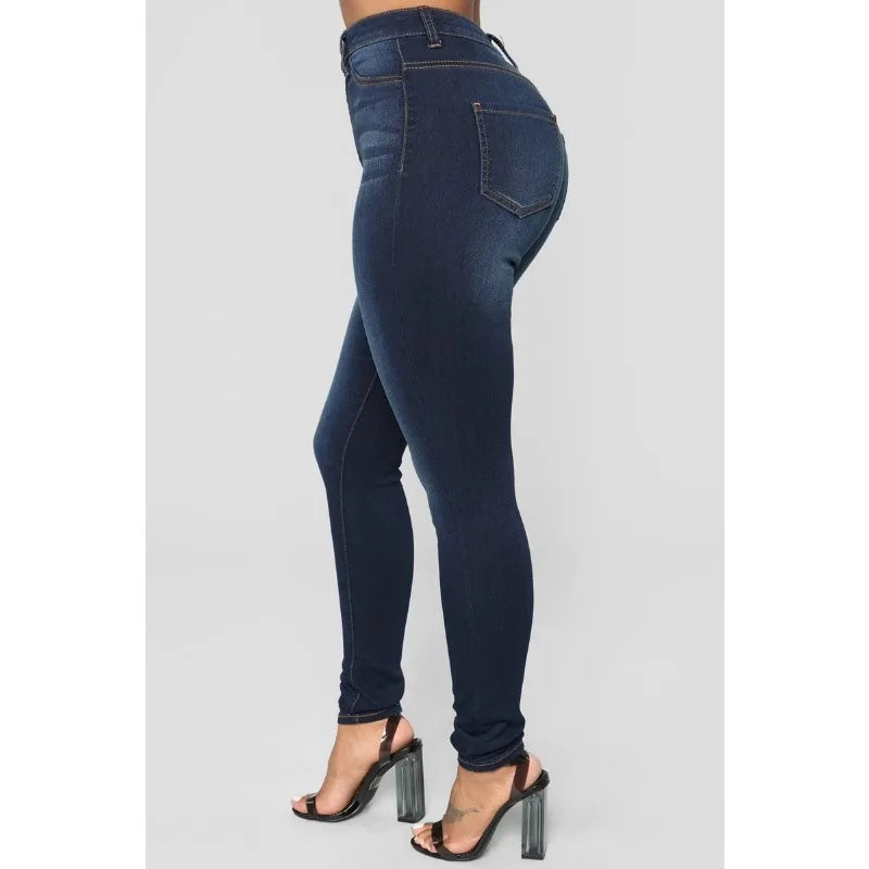 Slim Jeans for Women Skinny High Waist Trousers Jeans Women Black Denim Pencil Pants Stretch Women Jeans Pants Calca Jeans