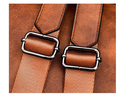 Backpack for Women Large Womens Backpack Leather Travel Fashion Purse Designer Ladies Shoulder Bags with Tassel Two-toned Brown