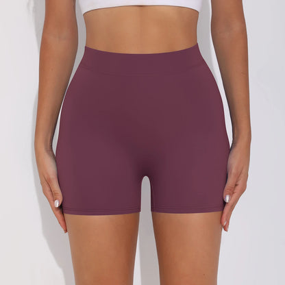 Women's Sexy Stretch Yoga Shorts With Hip Lifting And Abdominal Tightening Tight Fitness Wearing Running Pants Externally