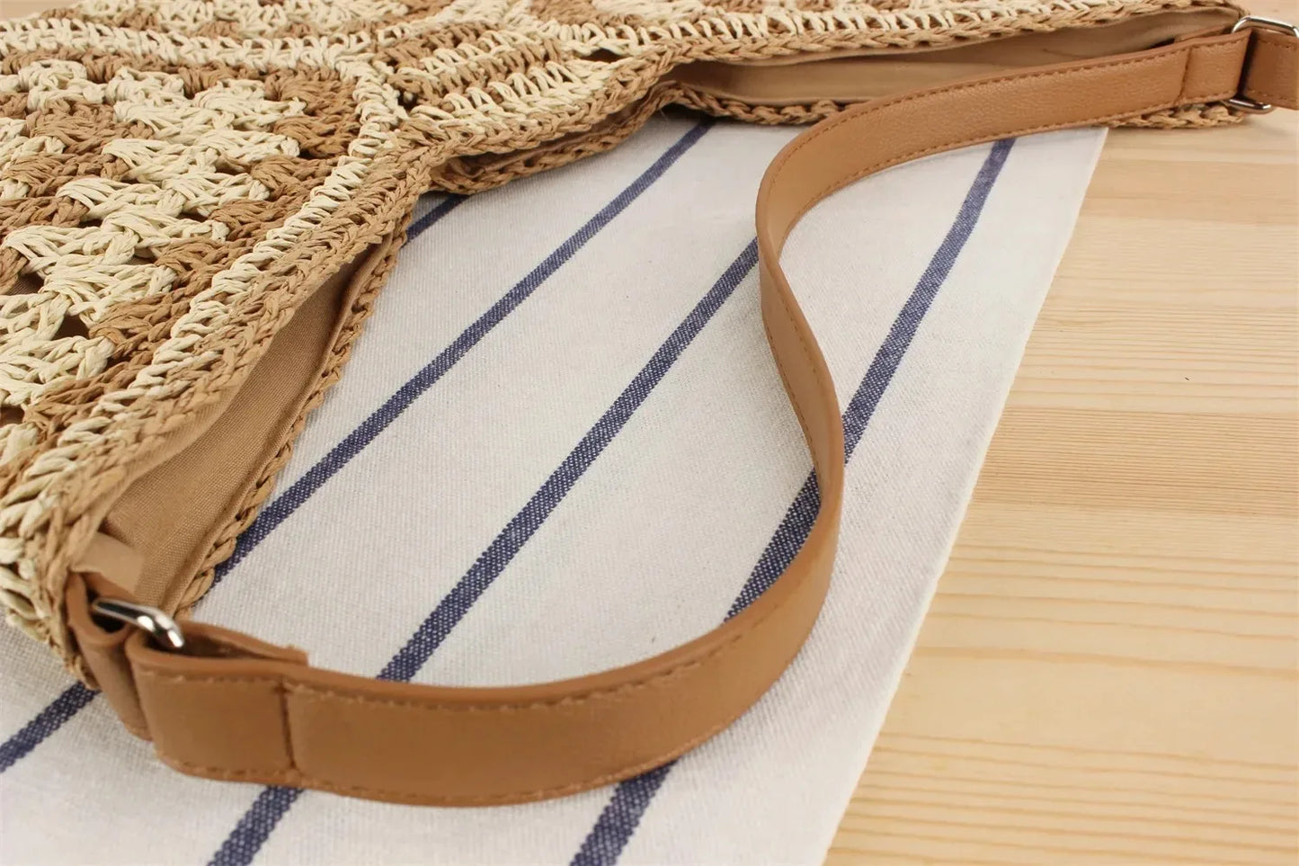 Women Weaving Clutches knit bag Large Portable Shoulder Bag Summer Beach Purses Shopper Satchel Female Tote Bags Handbags