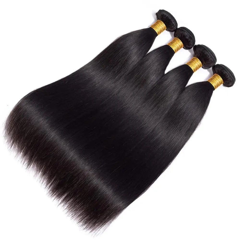 Brazilian Hair Weave Bundles 100g 1 Bundle 30 inch Straight Human Hair Burndles Natural Black Hair Weft Human Hair Extensions