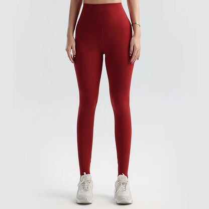 Solid Color Yoga Pants Pants Women's Gym Pants Quick Dry Breathable Leggings Outdoor Cycling Pants