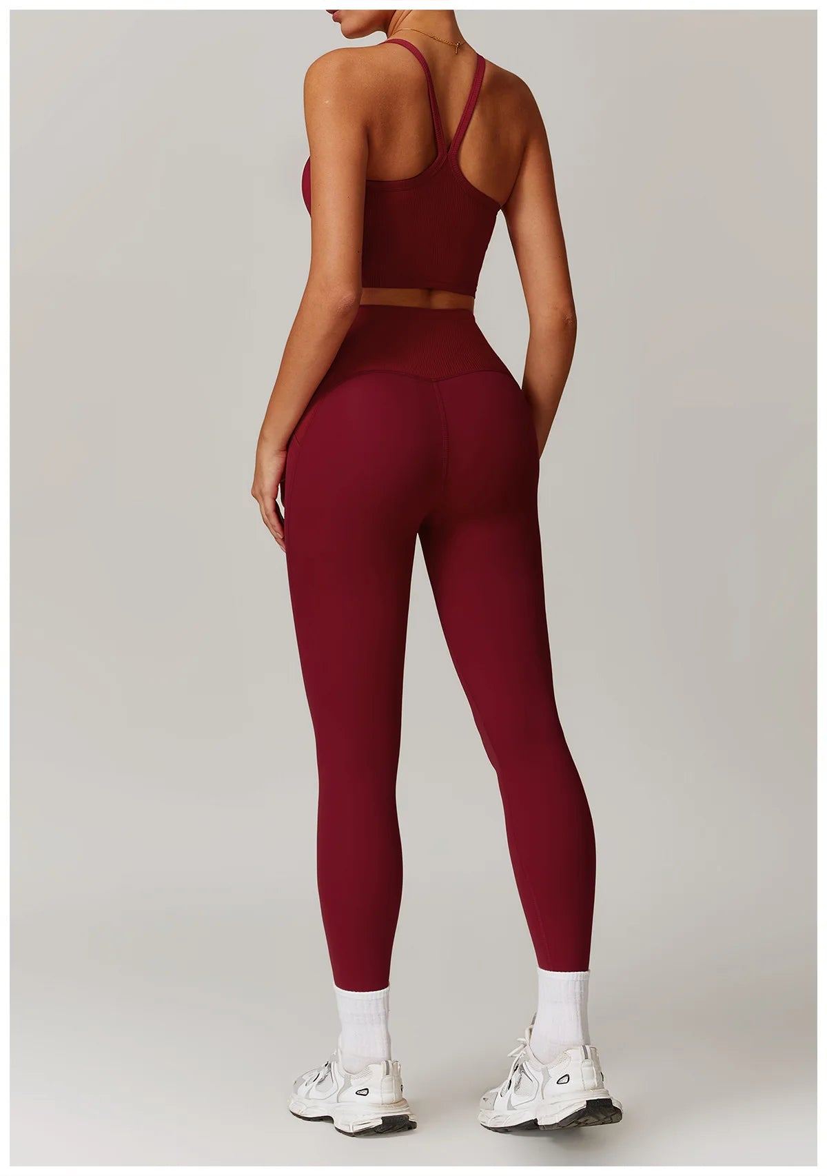 Women Gym Yoga Pants Fitting Woman Training Exercise Sports  Leggings Fitness Women Push Up Clothing Splicing together Tights