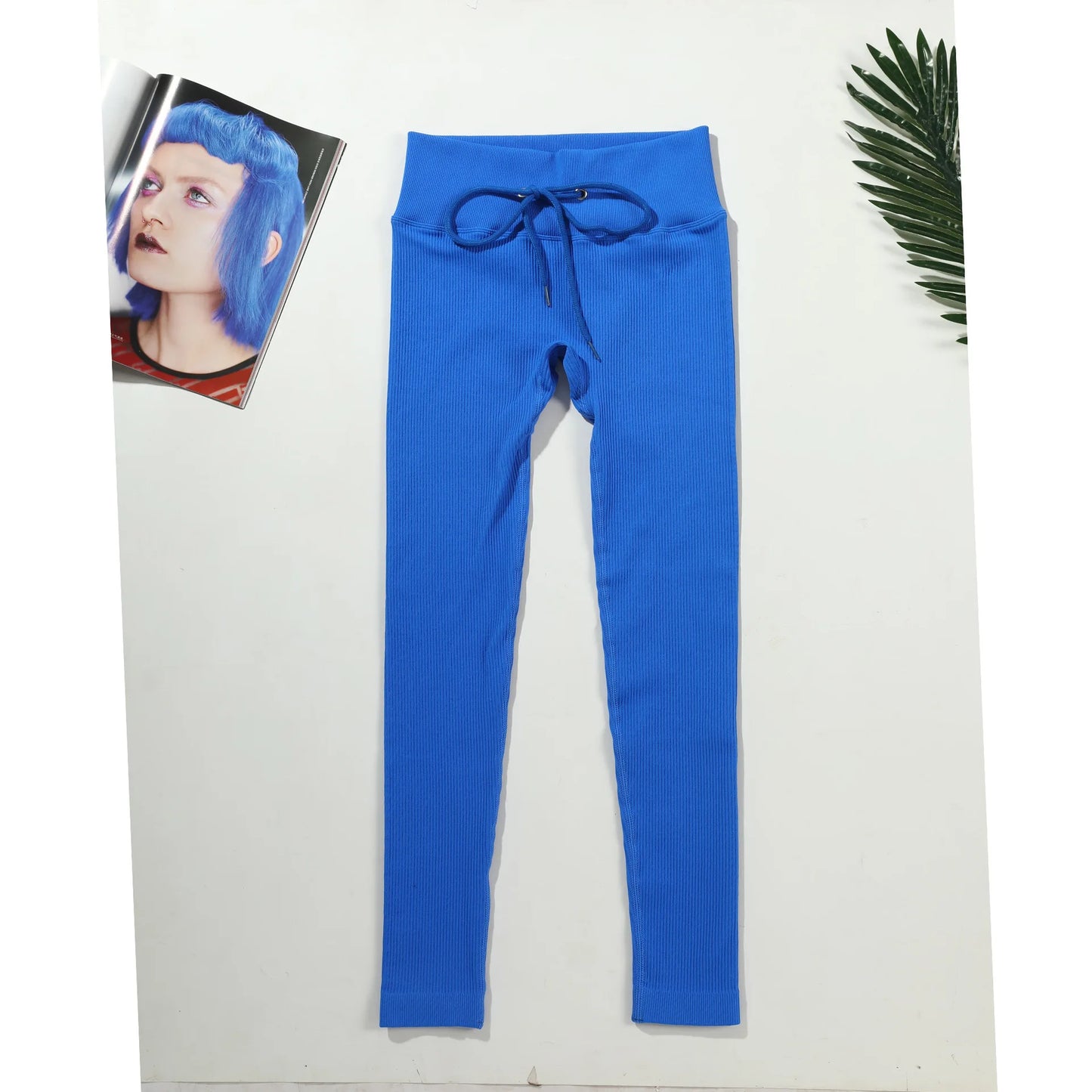 Ribbed Yoga Leggings Women Sports Pants Tights Seamless Sport Femme Gym Leggins Workout Fitness Pants Athletic Wear