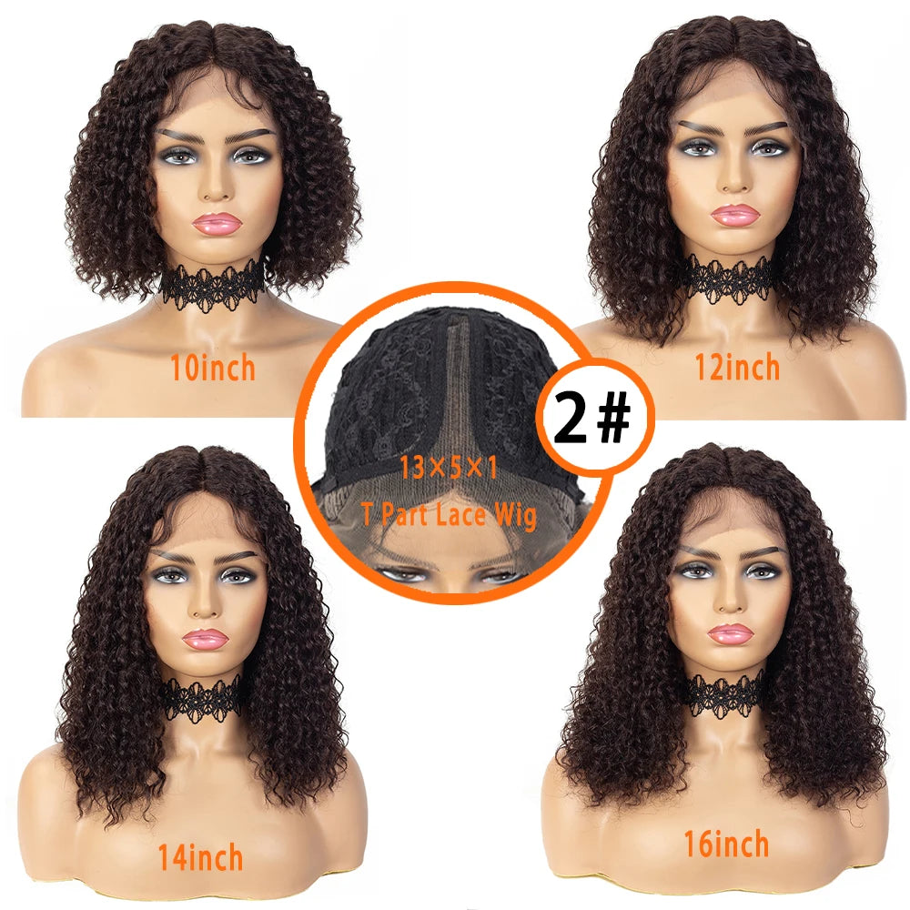Glueless wigs Wear & Go 100% Human Wigs Water Wave Ready To Wear Short Bob Lace Frontal Brazilian Wig DEEP Curly For Woman Sale