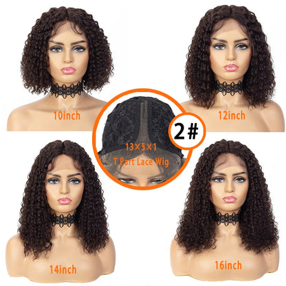 Glueless wigs Wear & Go 100% Human Wigs Water Wave Ready To Wear Short Bob Lace Frontal Brazilian Wig DEEP Curly For Woman Sale