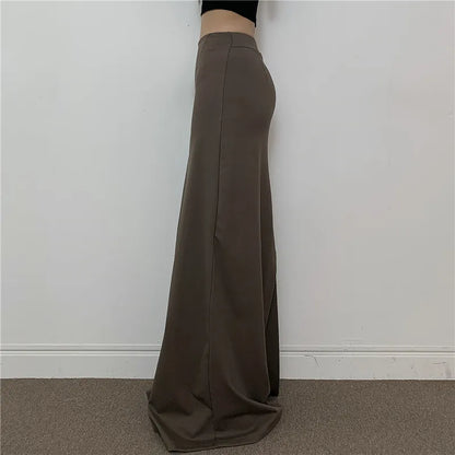 Skirts Women Long Skirt A Line Slim Bodycon Streetwear Club High Waist Sexy Elegant Splice Y2k Sheath Party Night Summer 2025