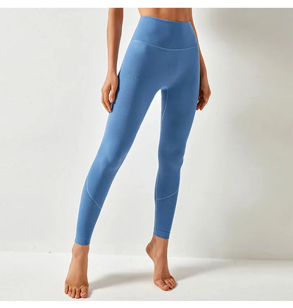 Women High Waist Yoga Pants Leggings with Back Pocket Running Cycling Breathable Sports Leggings Fitness Workout Gym Clothing